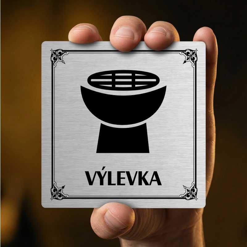 Výlevka, 80x80mm, stříbrná, Texas